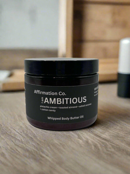 AMBITIOUS whipped body butter oil